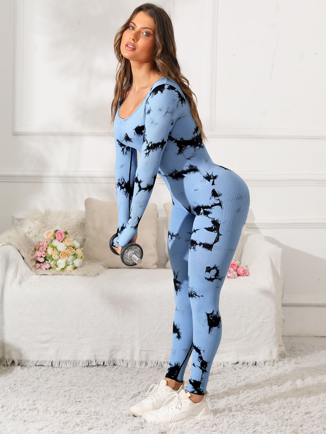Long Sleeve Active Jumpsuit - MONLANE
