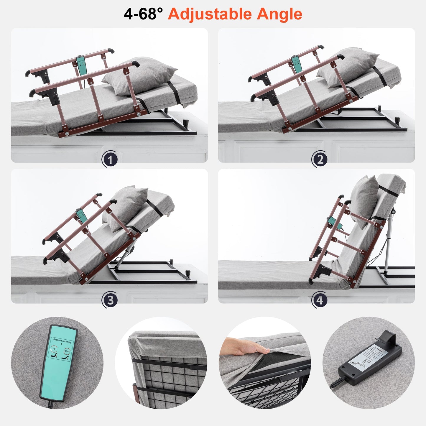 Lifting System Electric Adjustable Bed Backrest