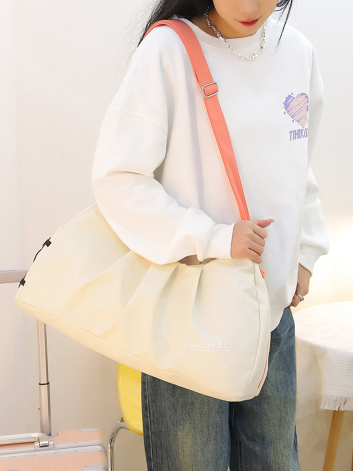 Adjustable Strap Large Crossbody Bag - MONLANE
