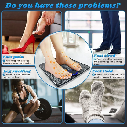 Electric Foot Massager Pad Blood Circulation Muscle Stimulator