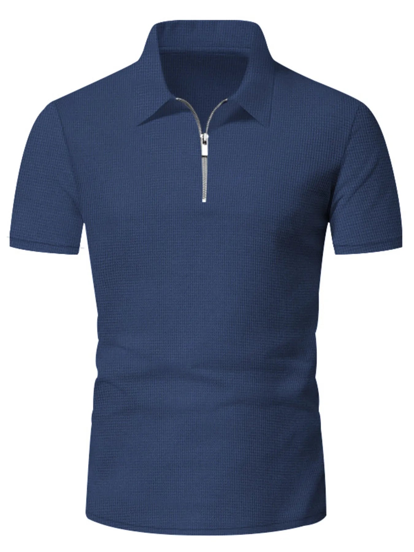 Men's Quarter Zip Short Sleeve Top and Shorts Set