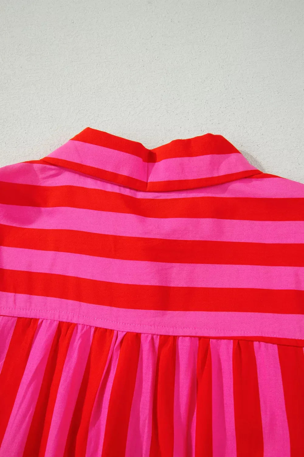 Stripe Puff Sleeve Blouse