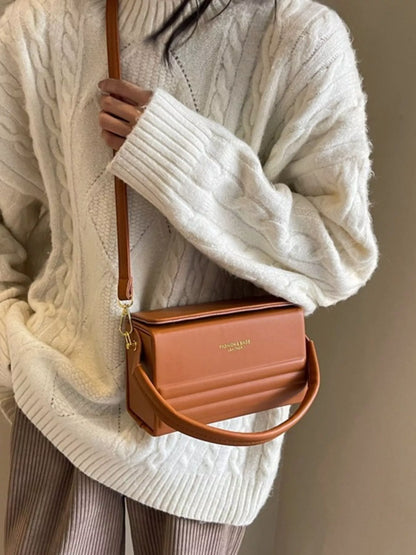 Box-Shaped Crossbody Bag