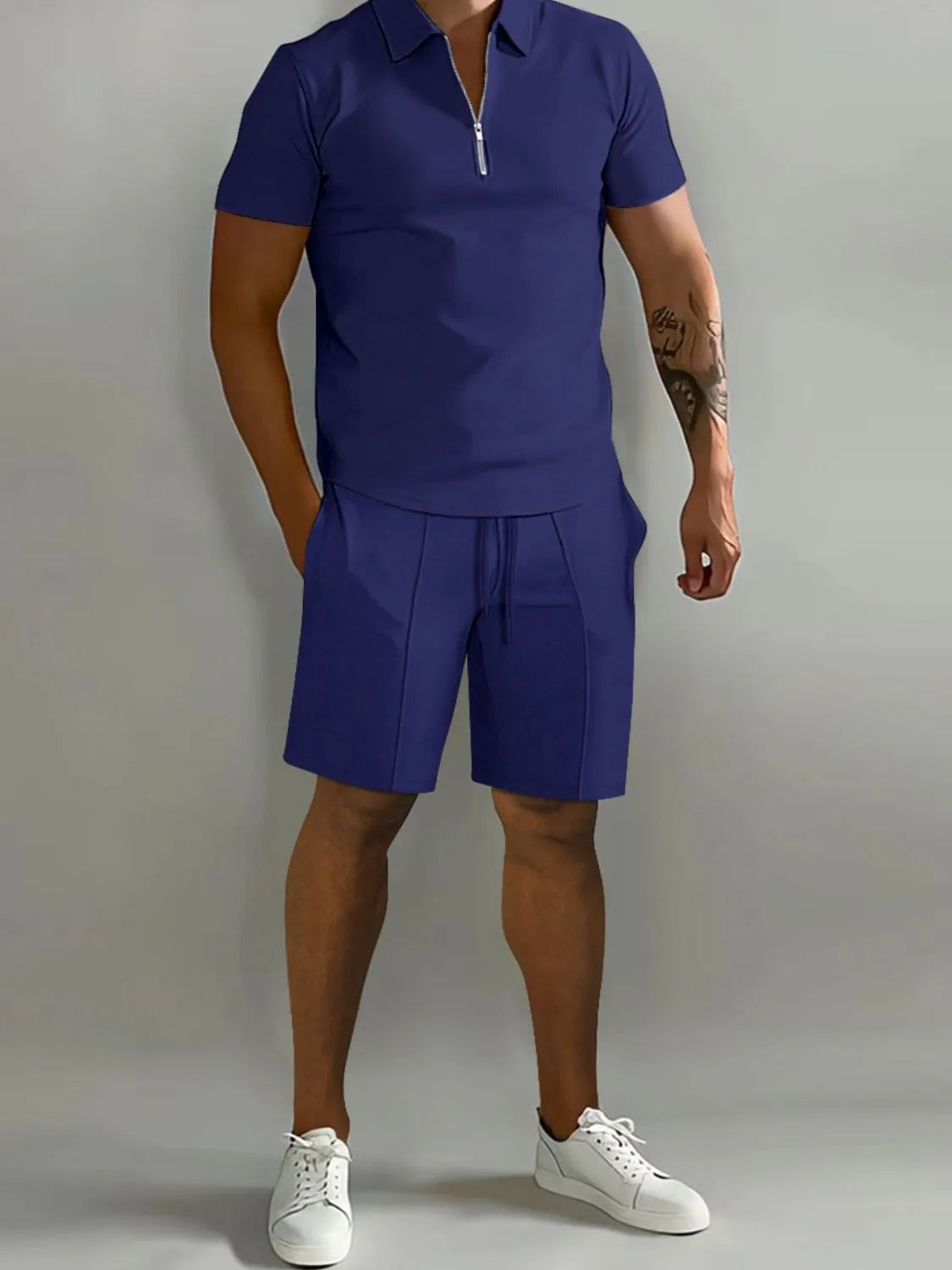 Short Sleeve Top and Shorts Men's Set - MONLANE