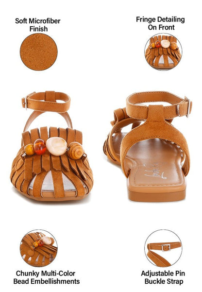 Corvina Bead Embellished Cut Work Flats