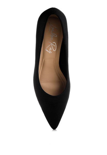 Nivara Pointy Toe Kitten Heels
