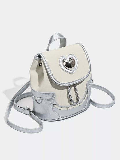 Heart Flap Backpack Bag