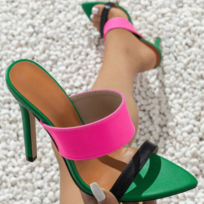 Open Toe Stiletto Sandals