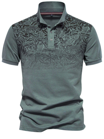Men's Printed Short Sleeve Polo