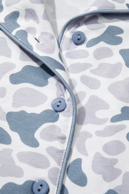 Camouflage Print Pajama Set