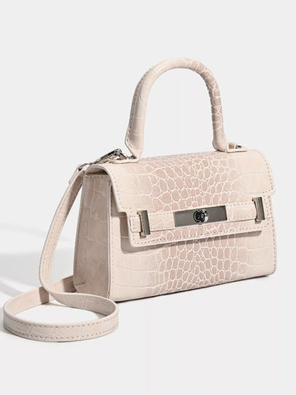 Croc-Embossed Handbag