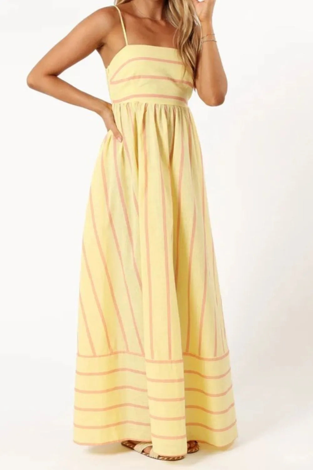 Striped Flowing Cami Dress
