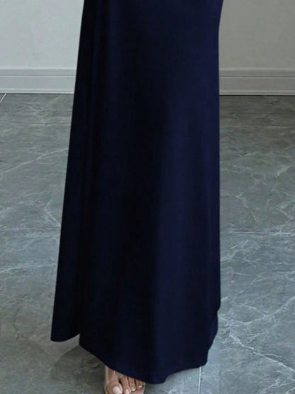 Off-Shoulder Long Sleeve Bodycon Maxi Dress