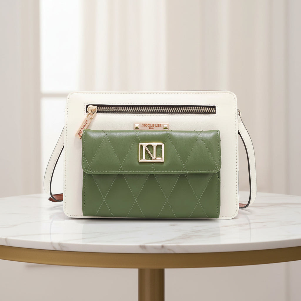 Nicole Lee USA Color Block Crossbody Bag