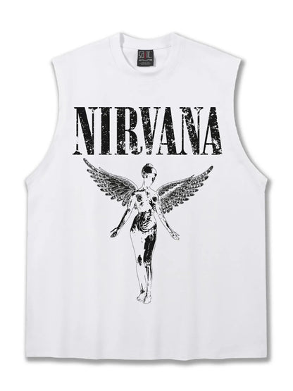 Men's Graphic Round Neck Tank