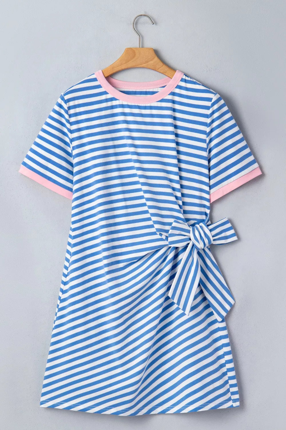 Stripe Nautical Tie Mini Dress
