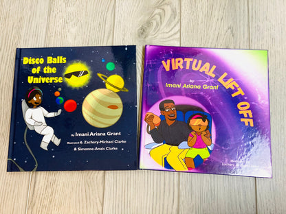 Imani Book bundle (Disco Balls & Virtual Lift Off) Children's Science Books - MONLANE