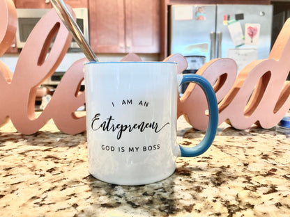 God Is The Boss Mug - MONLANE
