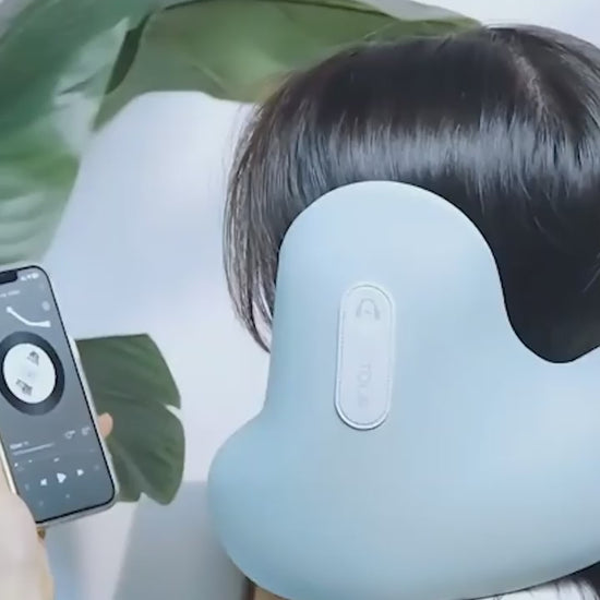 Bluetooth ergonomic support neck pillow.mp4