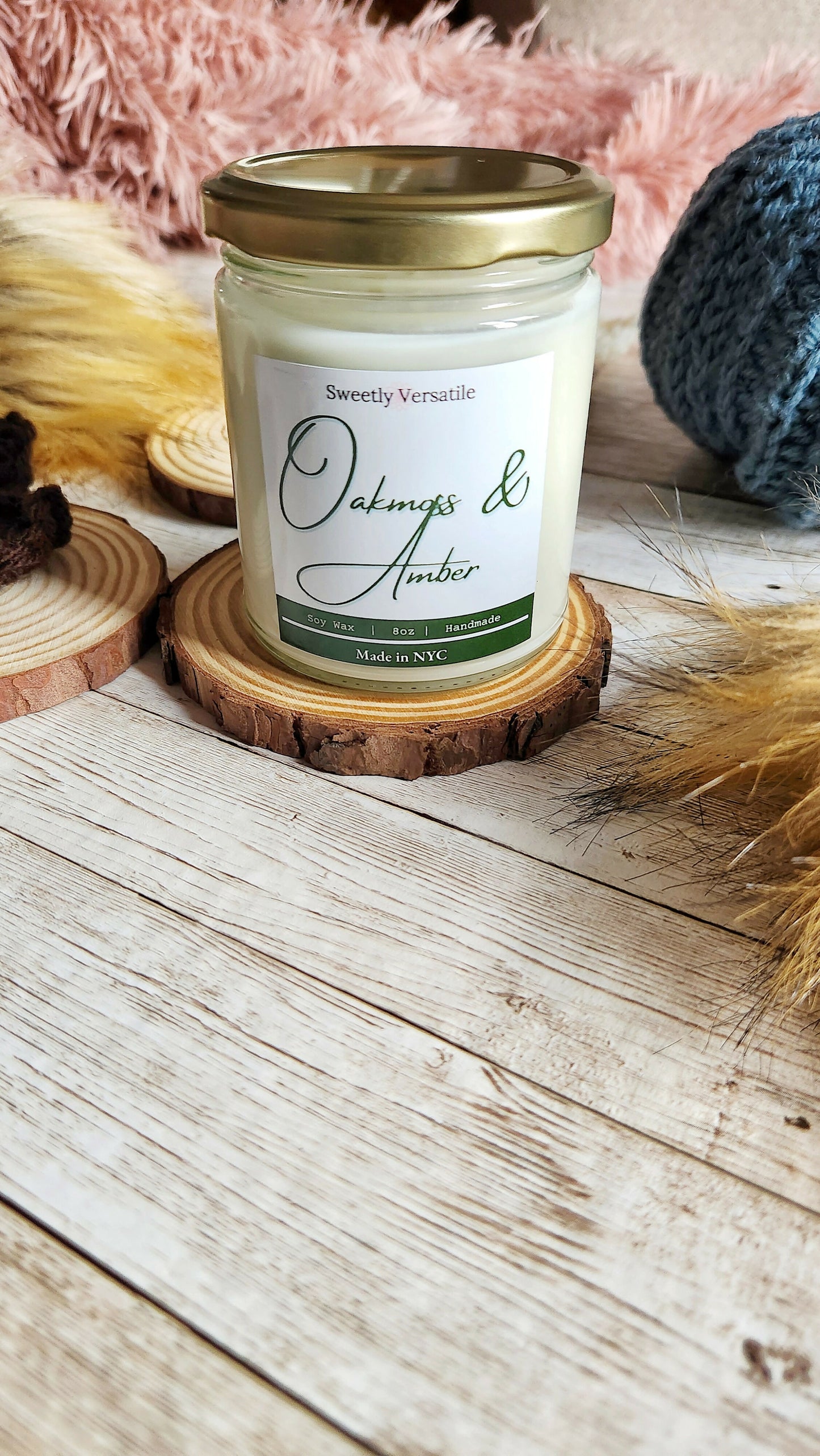 Oakmoss & Amber Candle - MONLANE