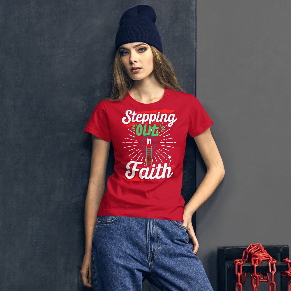 Stepping Out in Faith Women's short sleeve t-shirt - MONLANE